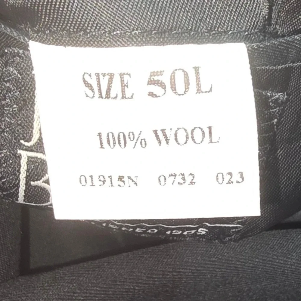 Jos. A. Bank Mens 50L Black 100% Wool 3-Button Blazer Sport Coat Jacket